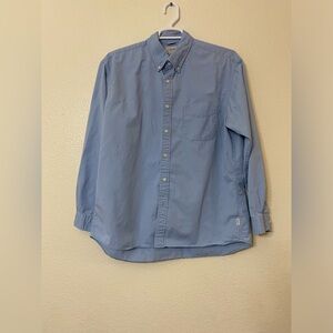 J. Crew Men Blue Button-Up Shirt